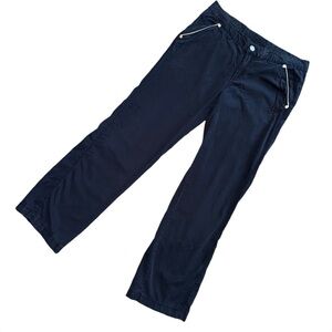 Vintage Nike Women's Dark Blue Casual Trousers Sportswear Golf Pants Size Medium